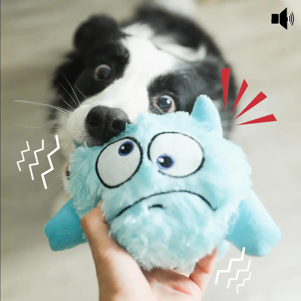 Interactive Plush Dog Toy with Vibrating Sounds