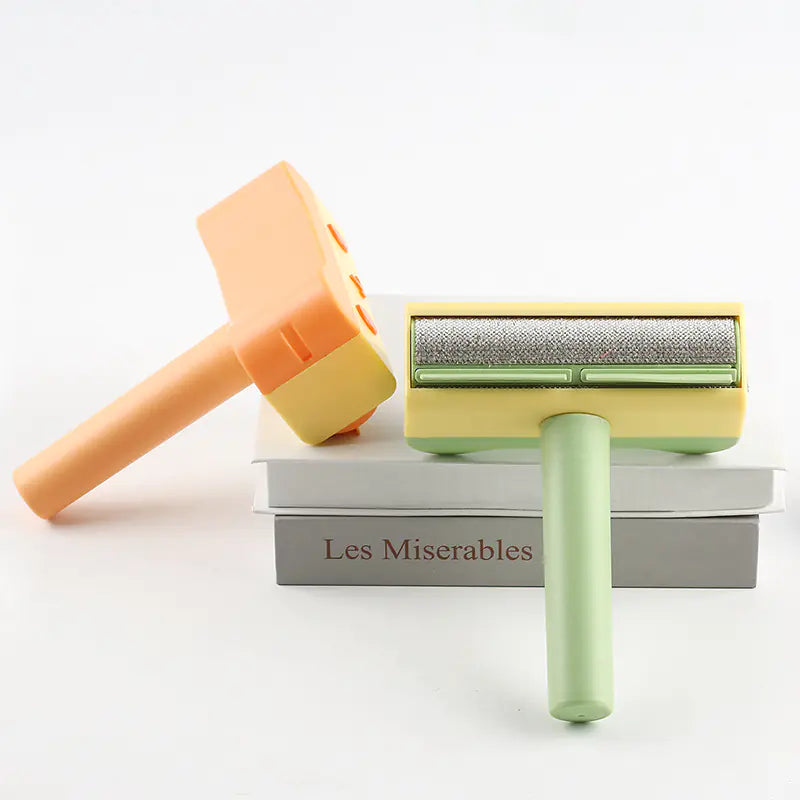 Pet Hair Remover Brush with Dual-Sided Cleaning Tool