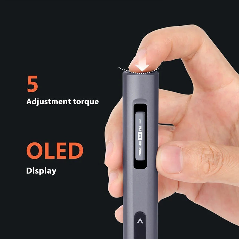 Trapano e avvitatore elettrico di precisione 2 in 1 con display LED