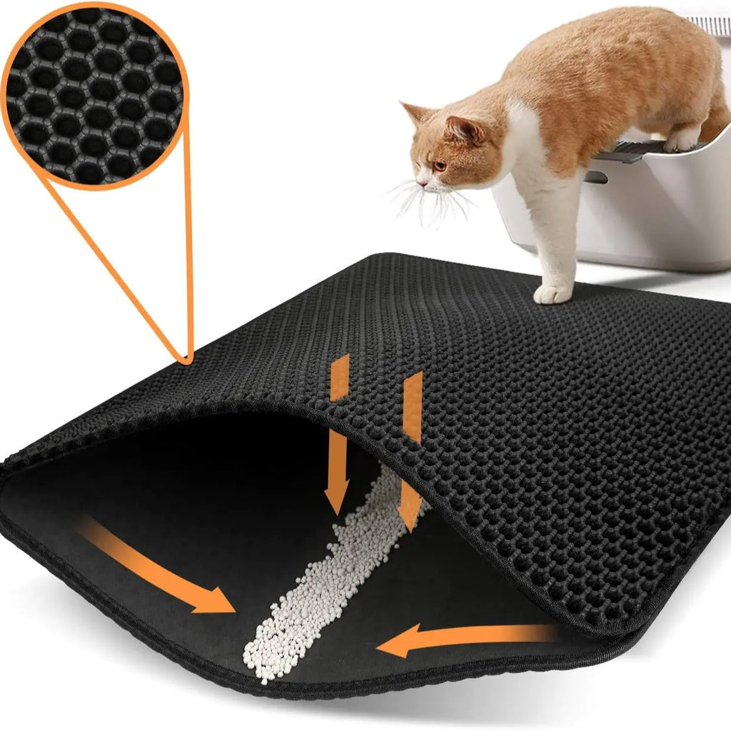 Double Layer Cat Litter Mat, EVA Material